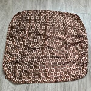 WOMENS BROWN SATIN GEOMETRIC BROWN GEOMETRIC BANDANA
